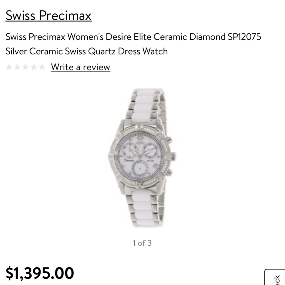 Swiss precimax women’s desire elite watch